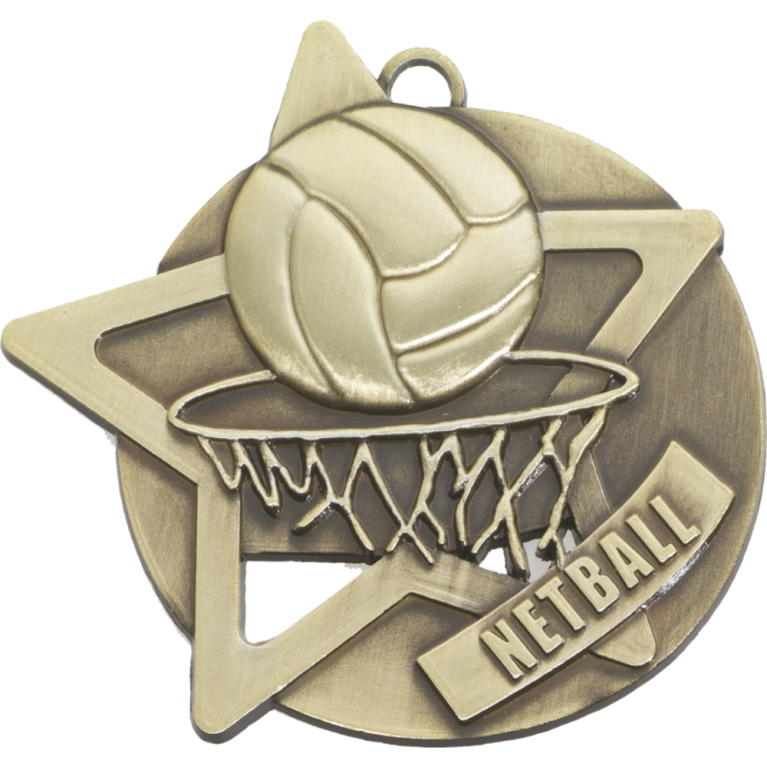 Netball Medal in 60mm