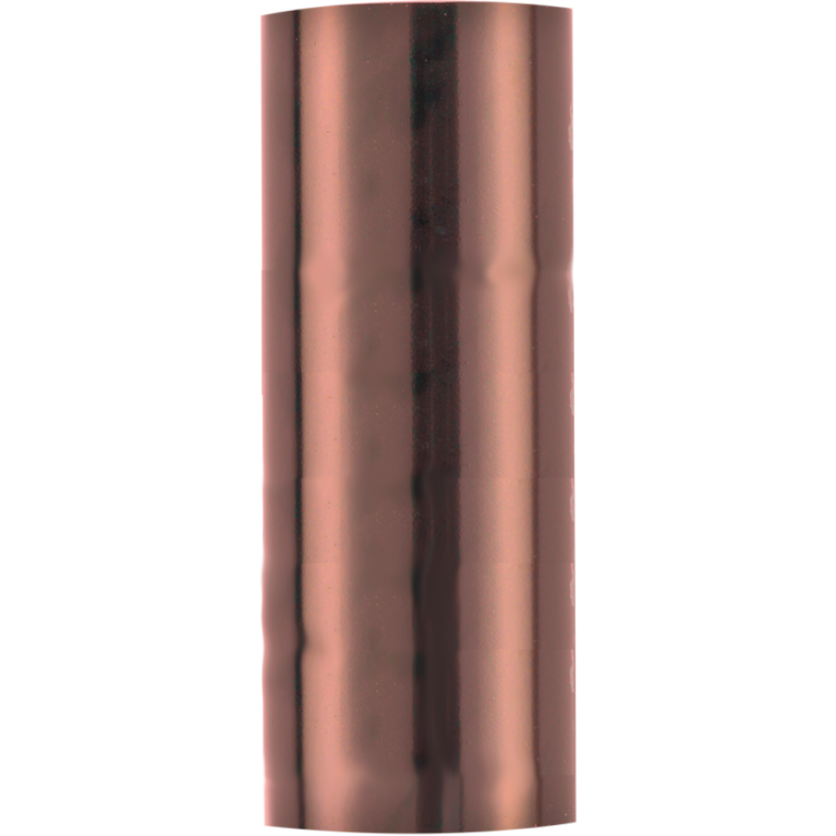 Reflective Copper Tone Plastic 40mm diameter Tube