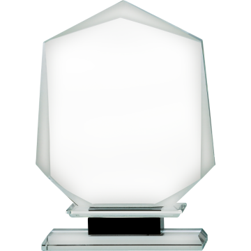 All Activity Prestige Glass Plaque with Back Glass Base For Engraving or Printing 3 sizes