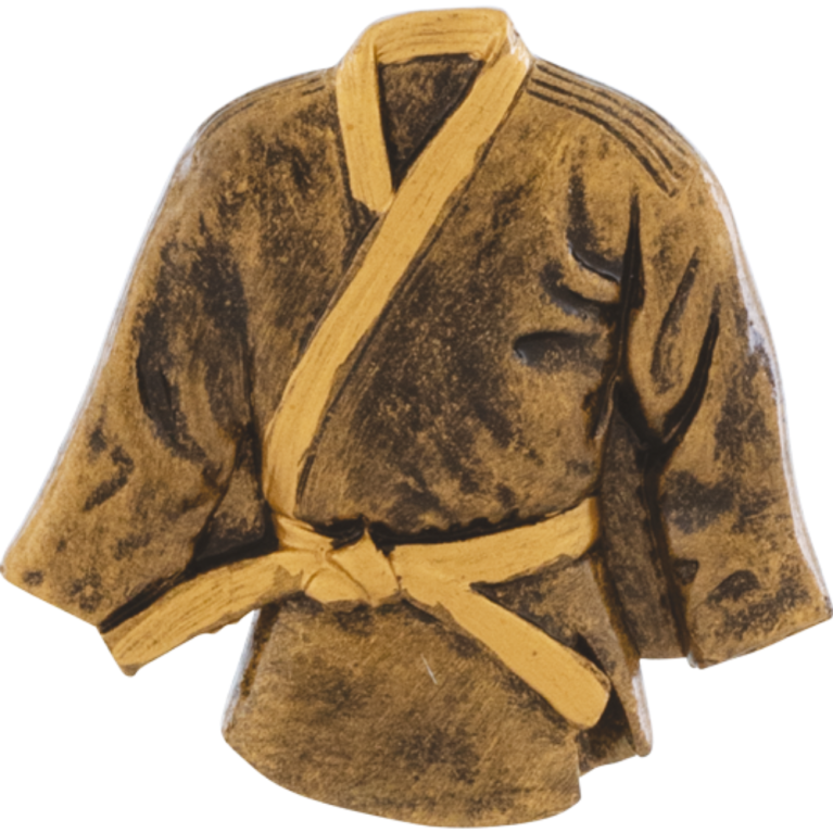 Antique Gold Martial Arts Trim with Highlights