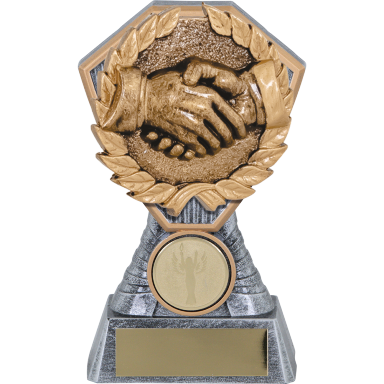 Heavy Composite Generic Handshake Award Insert in 4 sizes