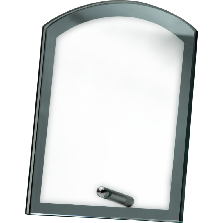 All Activity Prestige Glass Plaque with Screw Base For Engraving or Printing 3 sizes