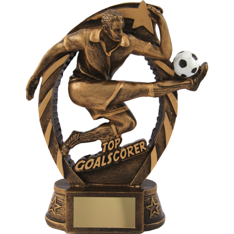 Top goal scorer Figurine Antique Gold /Gold