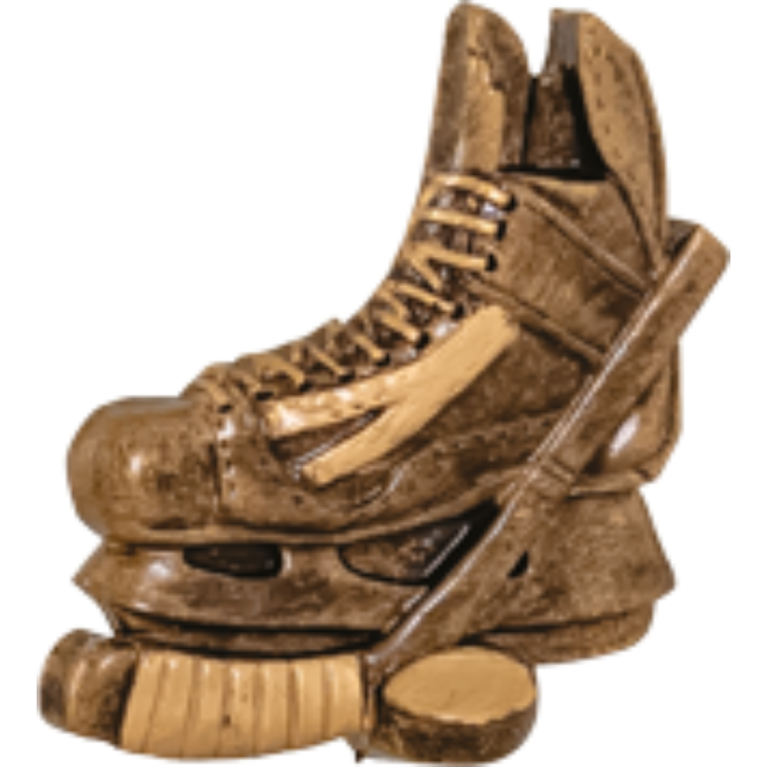 Antique Gold Ice Hockey Trim with Highlights