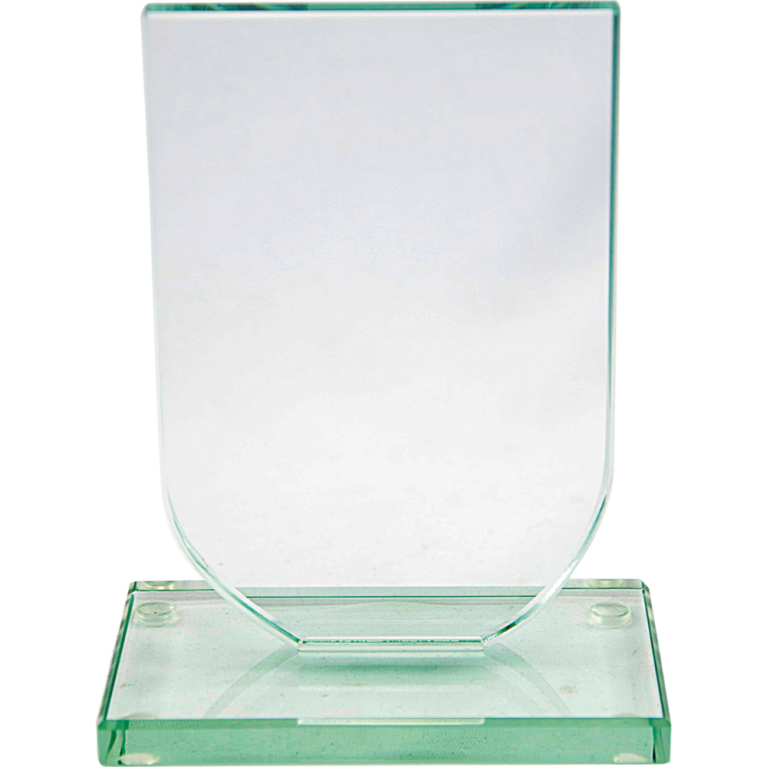 All Activity Prestige Glass Plaque and Base For Engraving or Printing 4 sizes