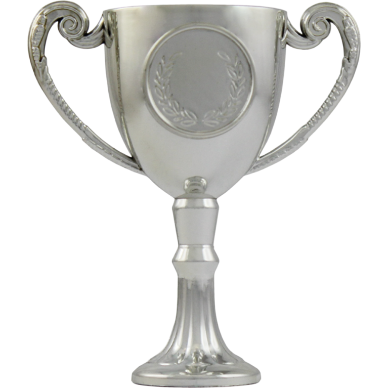 Bright Silver Cup with 1" Centre 3 sizes