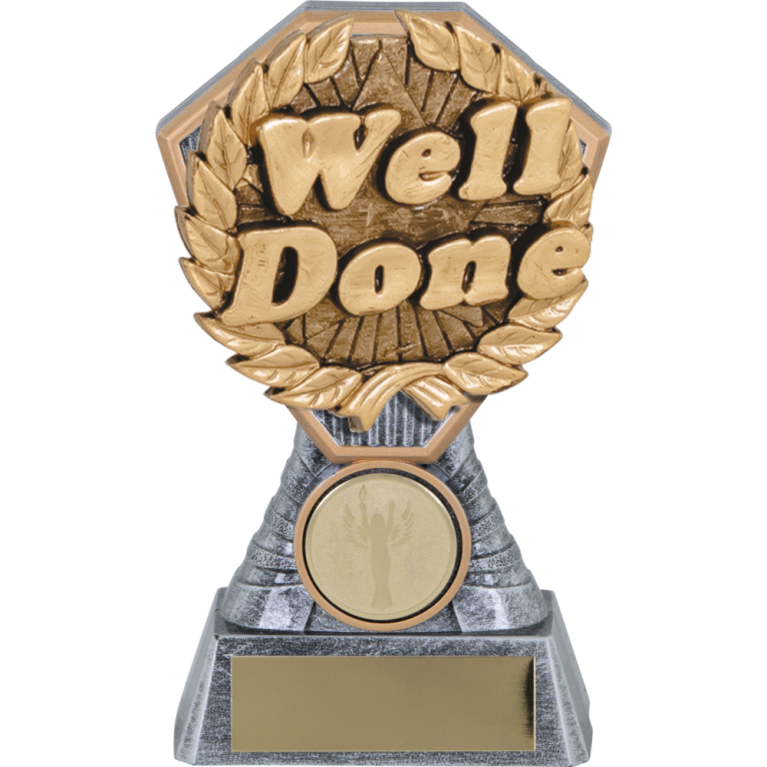 Heavy Composite Generic Well Done Award Insert in 4 sizes