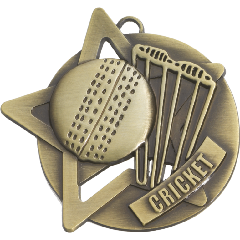 Cricket Medal in 60mm