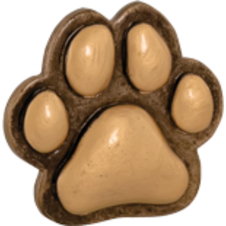 Antique Gold Dog Paw Trim with Highlights