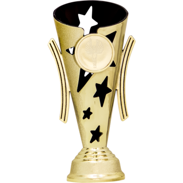 Bright Gold Cup/Riser with Black Trim and 1" Centre 2 sizes