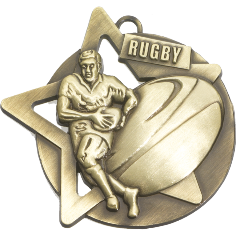 60mm Rugby Medal