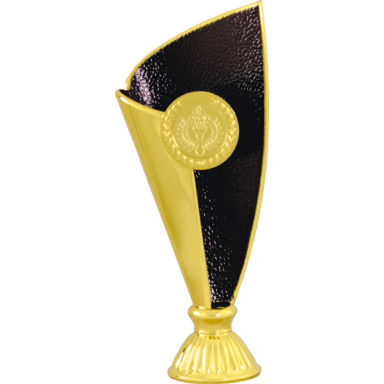 Bright Gold Cup/Riser with Black Trim and 1" Centre 3 sizes