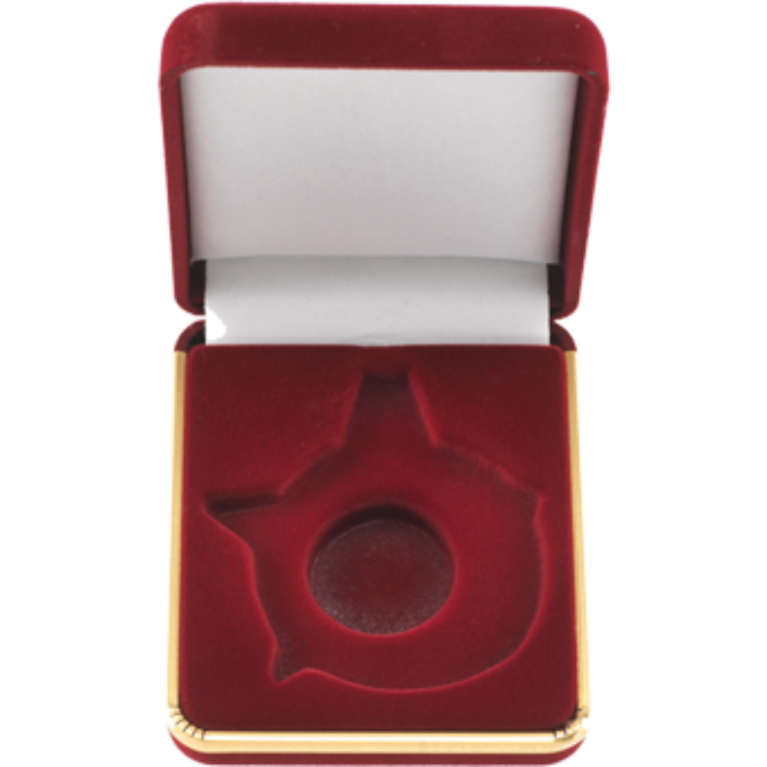 Velour Medal Box for Star Medal Range