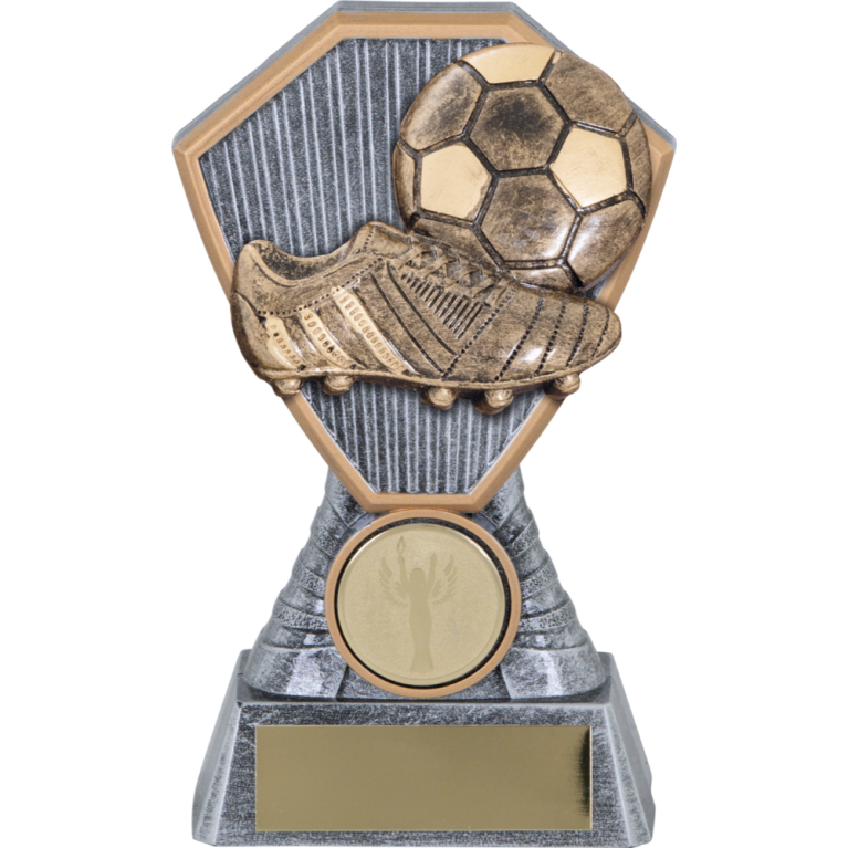 Heavy Composite Award with Male/ Female Football Insert in 4 sizes