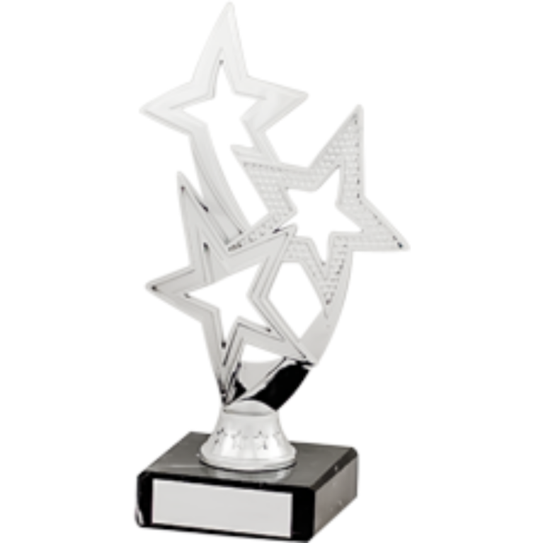 All Activity with Star Top in Bright Silver Marble Base in 2 sizes