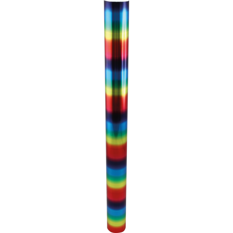 Rainbow Effect 40mm diameter Plastic Tube 18" 1 size