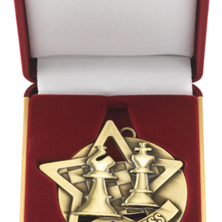 Chess Star Medal in Luxury Box Series