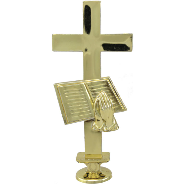 Religion Cross in Bright Gold