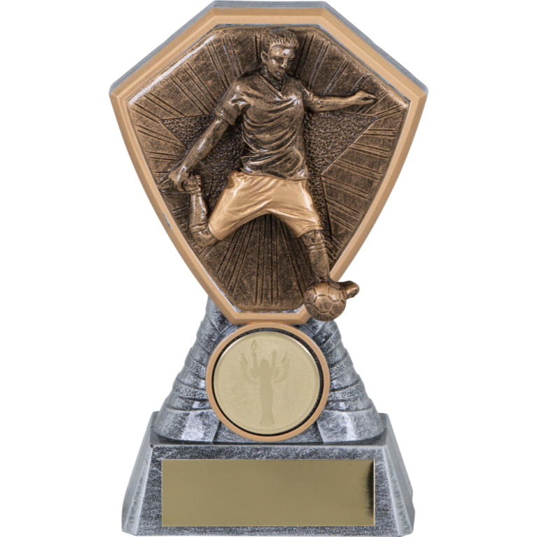 Heavy Composite Award with Male Football Insert in 4 sizes