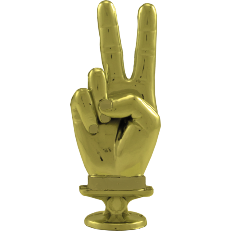 Victory Hand in Bright Gold