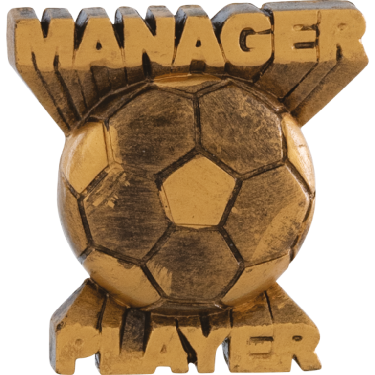 Antique Gold Football Managers Player Trim with Highlights