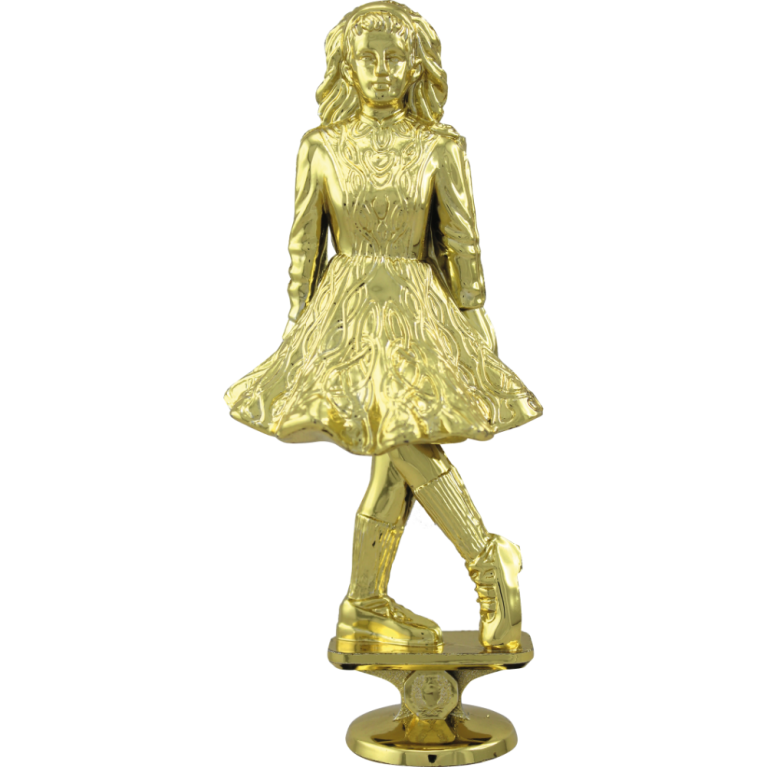 Irish Dancer Female in Bright Gold