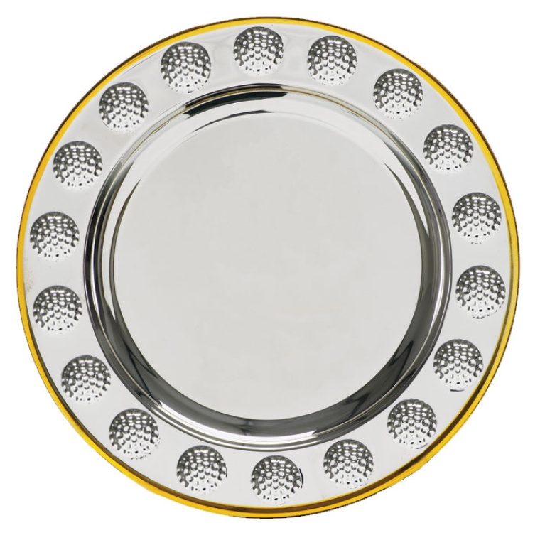 Silver Plated Golf Salver 2 sizes