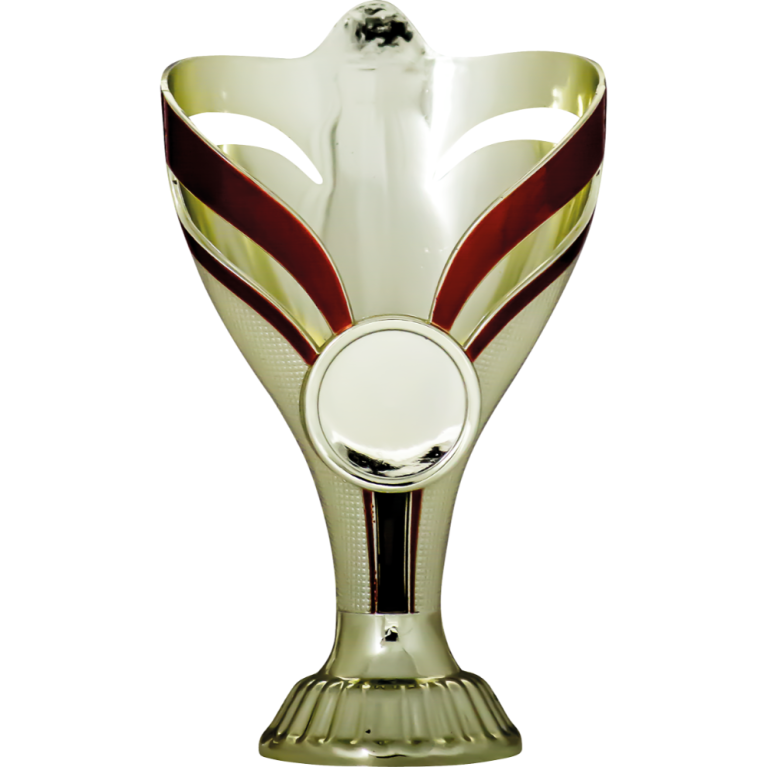 Bright Gold Cup/Riser with Red trim and 1" Centre 3 sizes