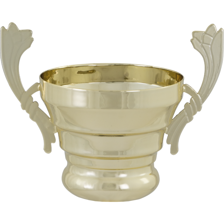 Bright Gold 3/4 Bowl with Decorative Handles in 5 Sizes