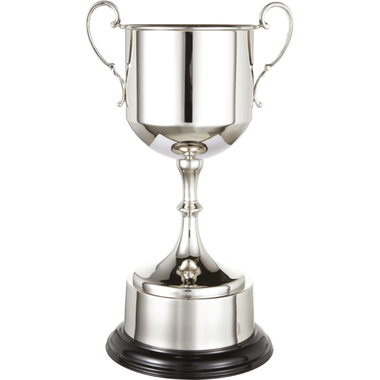 All Activity Silver Plated Cup On Base with Plated Band 3 sizes